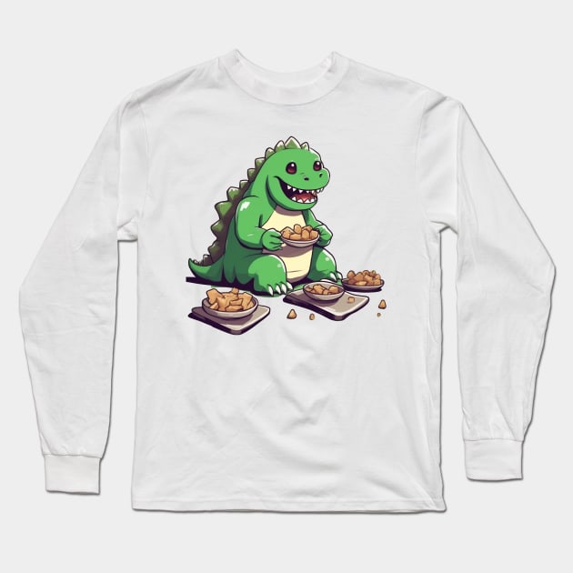 Godzilla diet tomorrow Long Sleeve T-Shirt by Aceplace Design